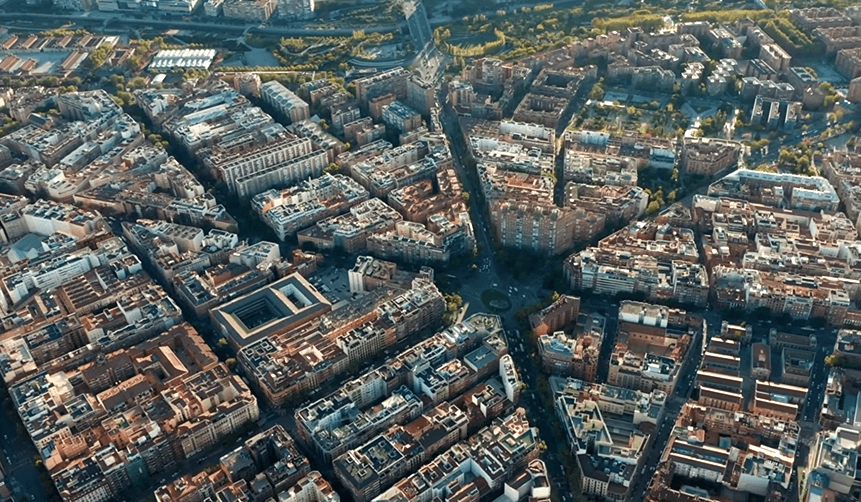 madrid aerial view 