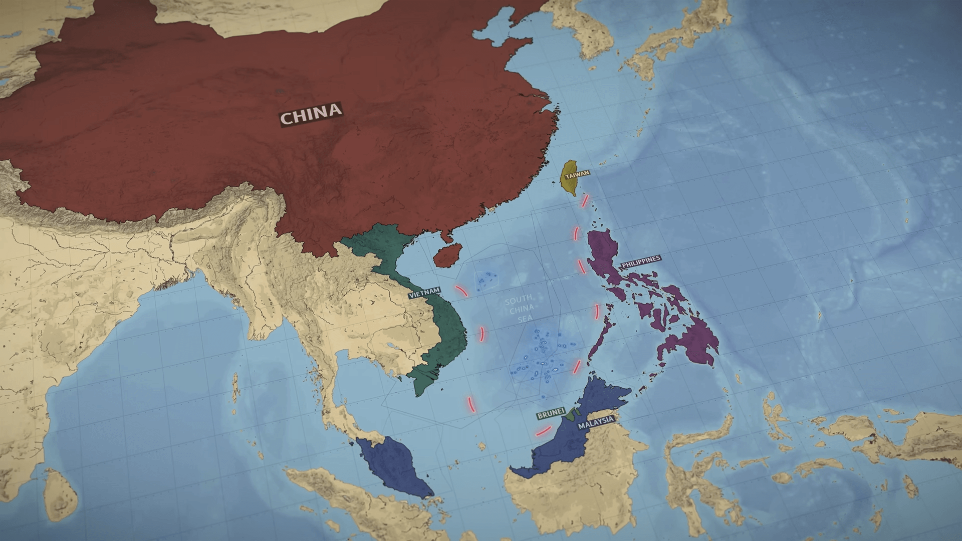 south china sea map