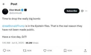 Elon Musk’s Explosive Claim: Trump Named in Epstein Files, Sparking Global Controversy