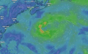 Hurricane Erin 2025 map
