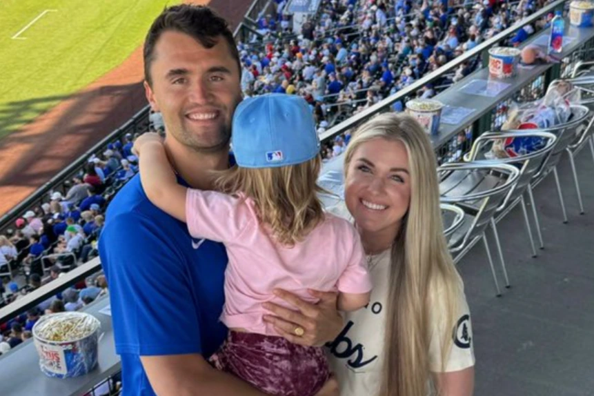 erika kirk with charlie kirk