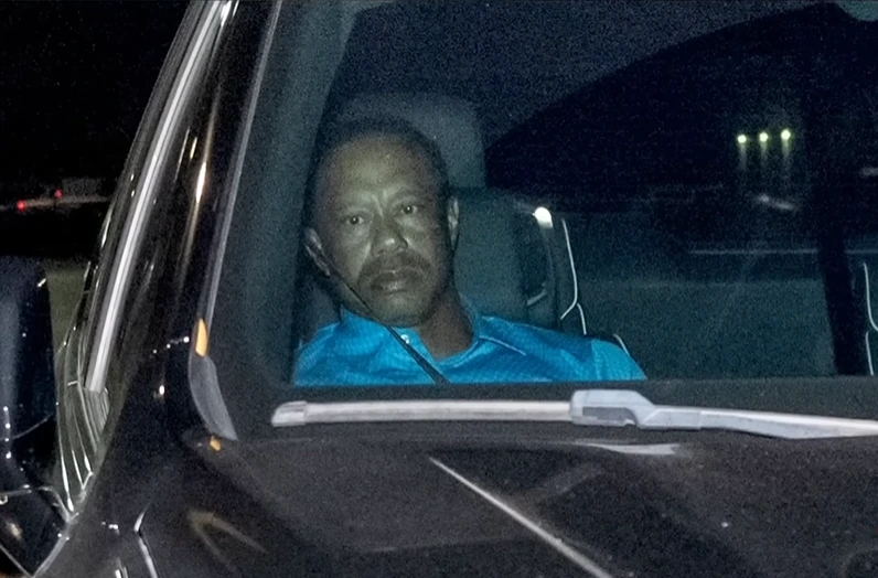 Tiger Woods car crash mugshot