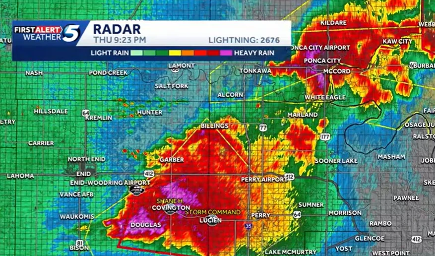tornado map enid oklahoma