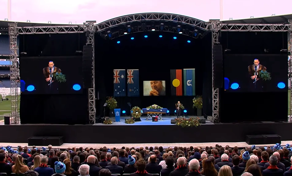 neale daniher state funeral mcg