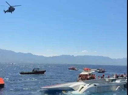 Ferry Capsize Girne Port Northern Cyprus